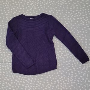 Croft & Barrow Women's Deep Purple Sweater